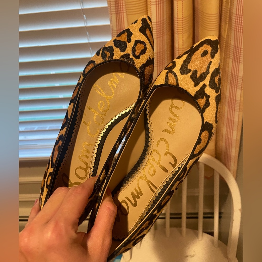 Cheetah flats never worn, size 6 Sam Edelman